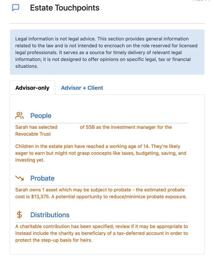 estate planning touchpoints image